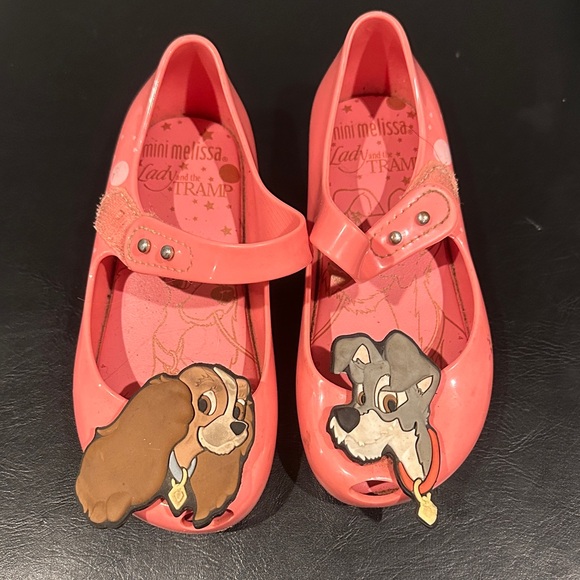 Mini Melissa Pink Lady and the Tramp Dress Shoes - Picture 1 of 4